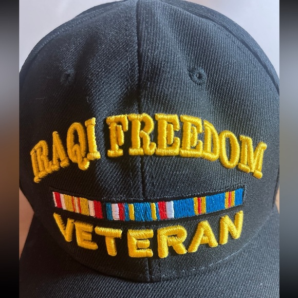 NWT Iraq Freedom Veteran Hat Men’s Cap Veteran Eagle Crest - Picture 1 of 7